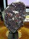 Lg. Amethyst Crystal Cluster Geode Uruguay Cathedral Stalactite Bases Calcite