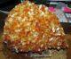 Lg. Citrine Crystal Cluster Geode From Brazil Cathedral W' Acrylic Base