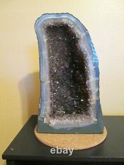 Magnificent Cathedral Amethyst Crystal Cluster Geode 14 Tall