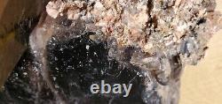 Massive 10 pound Smoky Black Quartz Crystal Cluster Gwindel Chakra Grounding