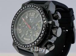 Mens Techno Com KC Joe Rodeo Jojo Genuine WEG Black on Black Diamond Watch 4 Ct