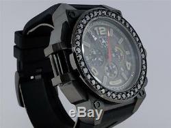 Mens Techno Com KC Joe Rodeo Jojo Genuine WEG Black on Black Diamond Watch 4 Ct