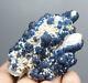 Natural Deep Blue Spherality Fluorite Quartz Crystal Cluster Mineral Specimen