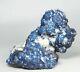 Natural Deep Blue Spherality Fluorite Quartz Crystal Cluster Mineral Specimen