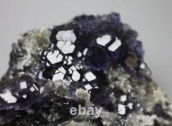 NATURAL Purple. Blue FLUORITE Quartz Crystal Cluster Mineral Specimen/ China