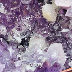 Natural Amethyst Cave Quartz Crystal Cluster Mineral Specimen Healing 6.18LB