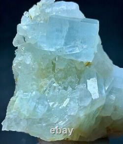 Natural Beautiful Aquamarine Crystals Bunch W. Mica From Skardu Pakistan 315 Ct