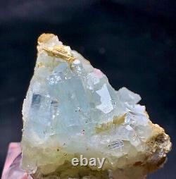 Natural Beautiful Aquamarine Crystals Bunch W. Mica From Skardu Pakistan 315 Ct