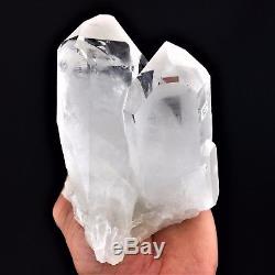 Natural Clear Quartz Crystal Cluster Specimen 2.7 lb Large Stone from Brazil