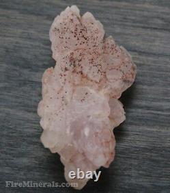 Natural Elestial ROSE QUARTZ Crystal Smoky Skeletal Love Stone Mineral Cluster