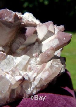 Natural Lithium Quartz Crystal Cluster