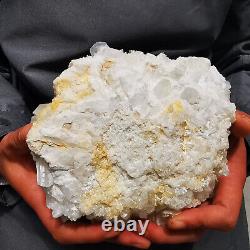 Natural Pineapple Cluster Toothed White Quartz Crystal Rough Healing 4.93LB