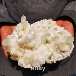 Natural Pineapple Cluster Toothed White Quartz Crystal Rough Healing 4.93LB