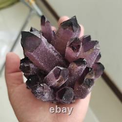 Natural Purple Ghost Phantom Quartz Crystal Cluster Rock Stones Crystals Mineral