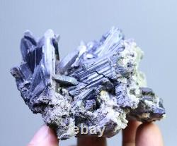 Natural Shiny Special Shaped Stibnite Crystal Cluster Stone Mineral Specimen