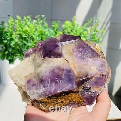 Natural amethyst Cluster purple Quartz Crystal Rare mineral Specimen 1312g
