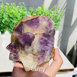 Natural amethyst Cluster purple Quartz Crystal Rare mineral Specimen 1312g