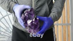 Natural amethyst geode quartz cluster crystal 2.482 KG 5.7.6 lbs