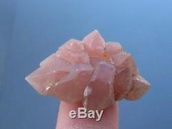 Natural rare Strawberry Quartz crystal cluster, Shakyrtaz, Kazakhstan