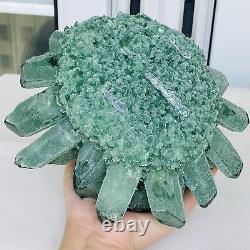 New Find Green Phantom Quartz Crystal Cluster Mineral Specimen Healing 3460G