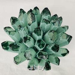 New Find Green Phantom Quartz Crystal Cluster Mineral Specimen Healing 4940G