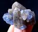 New Find Transparent Blue Cube Fluorite & Crystal Cluster Mineral Specimen 29g