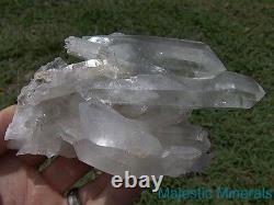 OPTICAL CLEAR HUGE HIGH END PHANTOM DISPLAY DT CLUSTER Arkansas Quartz Crystal