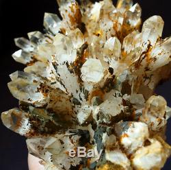 Outstanding and Rare Altar Kundalini Quartz Cluster Crystal Point