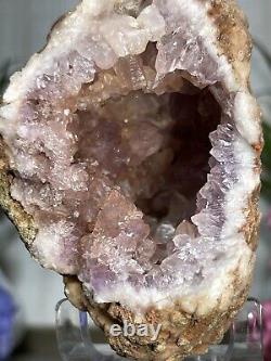 PINK AMETHYST GEODE Mineral Crystal Cluster Specimen Chakra Quartz Love Witch