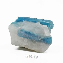 Paraiba Tourmaline 2.12 inch 105.8 grams in Quartz Natural Gem Crystal Cluster