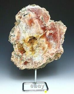 Pink Amethyst Crystal Cluster On Stand Huge Ultra Rare Natural Mineral 4.1kg