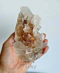 Pink Himalayan Quartz Cluster Natural Crystal 160x90mm