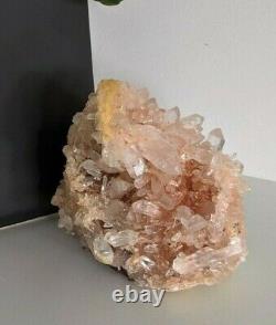 Pink Himalayan Quartz Cluster Natural Crystal /Mineral 135x130mm