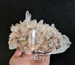 Pink Himalayan Quartz Cluster Natural Crystal /Mineral 180x120mm (E1)