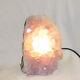 Purple Amethyst Electric Lamp 08 Cluster Quartz Crystal Natural & Pure One-off