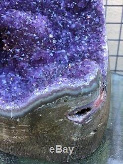 Purple Uruguayan Amethyst Geode Cluster Quartz Crystal Agate