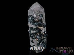QUARTZ Raw Crystal Cluster w Specular HEMATITE Gift, Home Decor, Stones, 40102