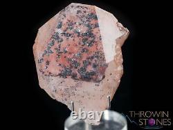 QUARTZ Raw Crystal Cluster w Specular HEMATITE Gift, Home Decor, Stones, 40105