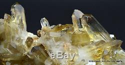 Quartz Crystal Cluster Citrine Smokey Orange River Quarz 15 x 7.1 x 6.2 cm