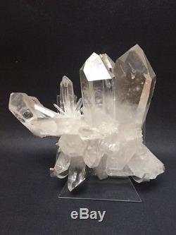 Quartz crystal cluster Mount Ida, Arkansas Museum Quality, 8x6in, private collect
