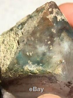 RARE Ajoite Quartz Crystal Cluster Mineral Specimen Messina Copper Mine S. Africa