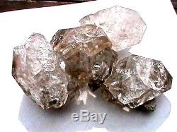 RARE HUGE 180x130x62 mm NY Herkimer Diamond Quartz Crystal Chain Cluster EL1