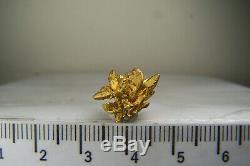 RARE NATIVE GOLD CRYSTAL CLUSTER from BOLIVAR, VENEZUELA, 4.6 grams! 1.6 cm
