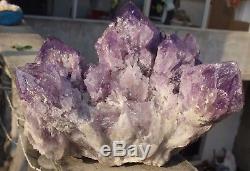 Rare! 15.1kg NATURAL BRAZIL AMETHYST QUARTZ Crystal Cluster Specimen