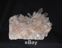 Rare Himalayan Tibetan Pink Quartz Crystal Cluster Specimen AAA 4.8 KG HQ001