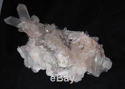 Rare Himalayan Tibetan Pink Quartz Crystal Cluster Specimen AAA 4.8 KG HQ001