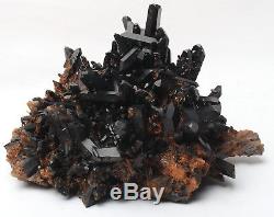 Rare Natural Black QUARTZ Crystal Cluster Mineral Specimen 12.3lb