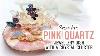 Resin Art Tutorial Pink Quartz Jewel Dish With A Crystal Cluster
