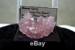 Rose Quartz Crystal Cluster RARE (Variety Rose Quartz) from Brazil