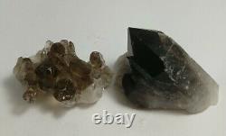 Smoky quartz cluster specimen flat, wholesale minerals lot, Brazil, 3.7kg